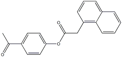 4-acetylphenyl 2-(1-naphthyl)acetate Structure