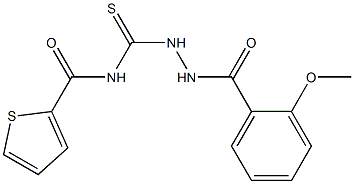  N-{[2-(2-methoxybenzoyl)hydrazino]carbothioyl}-2-thiophenecarboxamide