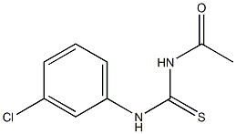 N-acetyl-N'-(3-chlorophenyl)thiourea Struktur