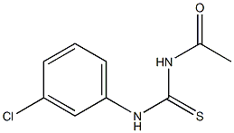 N-acetyl-N'-(3-chlorophenyl)thiourea Structure