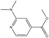 2-(二甲氨基)吡啶-4-甲酸甲酯 结构式