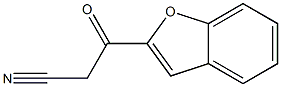 3-(苯并呋喃-2-基)-3-羰基丙腈, , 结构式