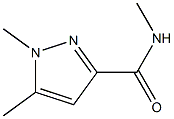 N,1,5-三甲基-1H-吡唑-3-甲酰胺, , 结构式