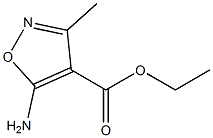 3-甲基-5-氨基异噁唑-4-羧酸乙酯, , 结构式