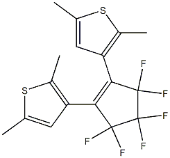 1,2-双(2,5-二甲基噻吩-3-基)全氟环戊烯, , 结构式