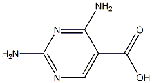 2,4-Diaminopyrimidine-5-carboxylic acid ,97% Struktur