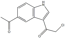 1-(5-acetyl-1H-indol-3-yl)-2-chloroethanone Structure