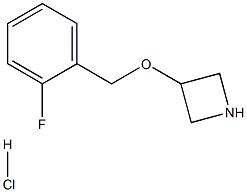3-[(2-fluorobenzyl)oxy]azetidine hydrochloride Structure