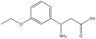 3-amino-3-(3-ethoxyphenyl)propanoic acid Structure