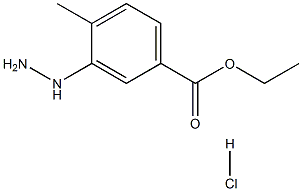ethyl 3-hydrazino-4-methylbenzoate hydrochloride Structure