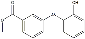 3-(2-ヒドロキシフェノキシ)安息香酸メチル 化学構造式