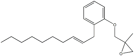 2-(2-Decenyl)phenyl 2-methylglycidyl ether Structure