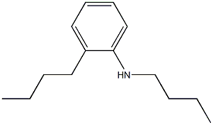 N,2-ジブチルアニリン 化学構造式