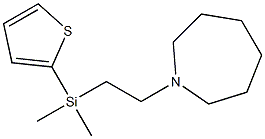 Hexahydro-1-[2-[(2-thienyl)dimethylsilyl]ethyl]-1H-azepine,,结构式