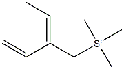(3E)-3-[(Trimethylsilyl)methyl]-1,3-pentadiene Structure