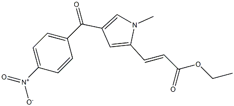 (E)-3-[1-Methyl-4-[4-nitrobenzoyl]-1H-pyrrol-2-yl]acrylic acid ethyl ester 结构式