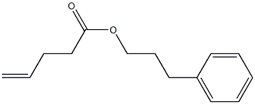 4-ペンテン酸3-フェニルプロピル 化学構造式