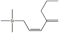 [(2Z)-4-プロピル-2,4-ペンタジエニル]トリメチルシラン 化学構造式