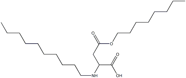 2-Decylamino-3-(octyloxycarbonyl)propionic acid Struktur