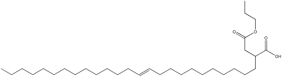 2-(11-Pentacosenyl)succinic acid 1-hydrogen 4-propyl ester Struktur