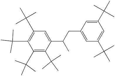 2-(2,3,4,5-Tetra-tert-butylphenyl)-1-(3,5-di-tert-butylphenyl)propane Structure