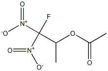 Acetic acid 2-fluoro-1-methyl-2,2-dinitroethyl ester 结构式
