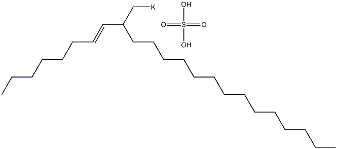 Sulfuric acid 2-(1-octenyl)hexadecyl=potassium ester salt