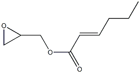 2-Hexenoic acid (oxiran-2-yl)methyl ester Structure
