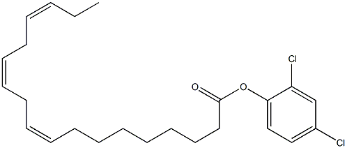 (9Z,12Z,15Z)-9,12,15-オクタデカトリエン酸2,4-ジクロロフェニル 化学構造式
