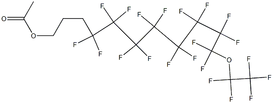 1-(Pentafluoroethoxy)-1,1,2,2,3,3,4,4,5,5,6,6,7,7,8,8-hexadecafluoro-11-acetoxyundecane Structure