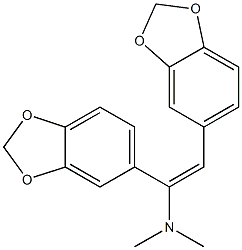 (E)-1,2-Bis[3,4-(methylenedioxy)phenyl]-N,N-dimethylethen-1-amine
