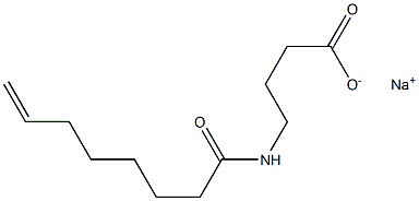 4-(7-Octenoylamino)butyric acid sodium salt Structure