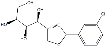 1-O,2-O-(3-Chlorobenzylidene)-L-glucitol Structure