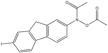 N-Acetyloxy-N-(7-iodo-9H-fluoren-2-yl)acetamide Struktur