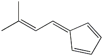 5-(3-メチル-2-ブテン-1-イリデン)-1,3-シクロペンタジエン 化学構造式