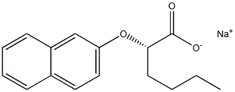 [S,(-)]-2-(2-Naphtyloxy)hexanoic acid sodium salt Struktur
