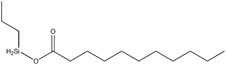 ウンデカン酸プロピルシリル 化学構造式