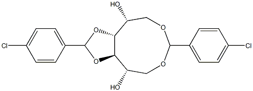 1-O,6-O:3-O,4-O-Bis(4-chlorobenzylidene)-D-glucitol 结构式