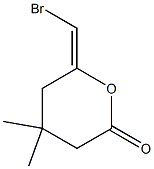 (6E)-6-(Bromomethylene)-4,4-dimethyltetrahydro-2H-pyran-2-one Struktur