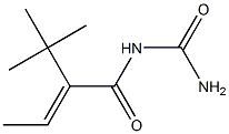 (2-tert-Butyl-2-butenoyl)urea Struktur