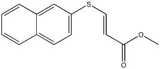 (E)-3-(2-Naphtylthio)acrylic acid methyl ester Struktur