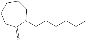 1-Hexylhexahydro-1H-azepine-2-one 结构式