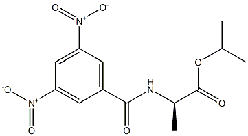 (2R)-2-[(3,5-Dinitrobenzoyl)amino]propanoic acid isopropyl ester Structure
