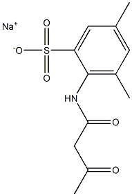 2-(Acetoacetylamino)-3,5-dimethylbenzenesulfonic acid sodium salt 结构式