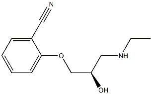 2-[(R)-3-(Ethylamino)-2-hydroxypropoxy]benzonitrile Struktur