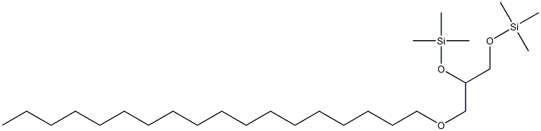 1-O-Octadecyl-2-O,3-O-di(trimethylsilyl)glycerol,,结构式