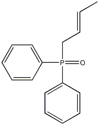 [(E)-2-Butenyl]diphenylphosphine oxide Structure