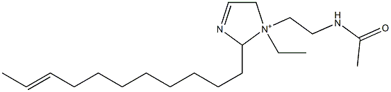 1-[2-(Acetylamino)ethyl]-1-ethyl-2-(9-undecenyl)-3-imidazoline-1-ium Structure
