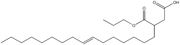 3-(7-Hexadecenyl)succinic acid 1-hydrogen 4-propyl ester 结构式
