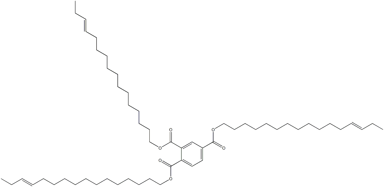1,2,4-Benzenetricarboxylic acid tri(13-hexadecenyl) ester Structure